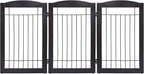 Spirich Freestanding Wire Pet Gate for Dogs, 30 inches Tall Dog Gate for The Houes, Doorway, Stairs, Pet Puppy Safety Fence, 3 Panels