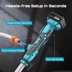 SEESII Cordless Stick Water Transfer Pump, with 4000mAh 21V Battery & Charger, 720GPH, 32FT Head, Handheld Portable Utility Sump Pump Kit with 3/4" Outlet for Pool/Garden/Pond/RV/Boat Draining