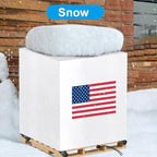 Pallet Cover Tarp Waterproof, Pallet Covers Heavy Duty Waterproof bulk Pallet Covers 48 x 48 x 60'' Outdoor Pallets Tarps Bulk Box Cover 48 x 48 x 60'' Custom White Fits Wood Patio Furniture