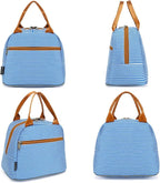 FlowFly Insulated Lunch Cooler Bag - Tote Bag Organizer for Women/Men, Royal