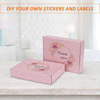 HORLIMER 11x8x2 inches Shipping Boxes Set of 25, Pink Corrugated Cardboard Gift Box for Packing, Mailing, Small Business