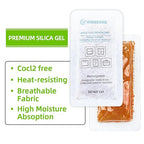 4Pcs 40 Gram Rechargeable Desiccant Packs, Indicating Silica Gel, Gun Safe Dehumidifier, New Style Desiccant Moisture Absorbing Bag