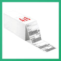 Fanfold [4 x 6 inch] x [3000 Labels] Thermal Stack Direct White Strong Adhesive Perforated Postage Shipping Printer Compatible with Zebra SNBC Epson Rollo (3000 Labels, Fanfold)