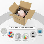Golden State Art 6x6x6 Inches Shipping Boxes 28 Pack, Brown Corrugated Cardboard Box for Small Business Mailing Shipping and Storage