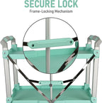 Olympia Tools 89-353 Pack N Roll Collapsible Service Cart, XL, 300LB Capacity, Teal