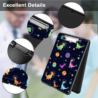 Clipboard with Storage,Office Supplies Nursing Clipboards Folder with Pen Holder Plastic Foldable Clip Board with Storage for Nurse Teacher,Dinosaurs Planet