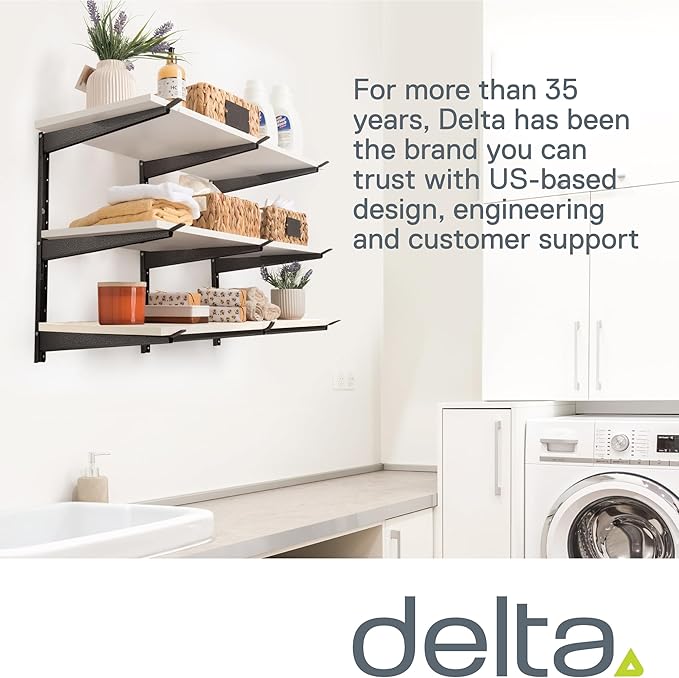 Heavy Duty Lumber Storage Rack by Delta Cycle, Holds Up To 720 lbs - 3-Tier Wide Wood Storage Rack With Fully Adjustable Arms - Steel Construction Storage Solution For Garage, Basement & Pantry