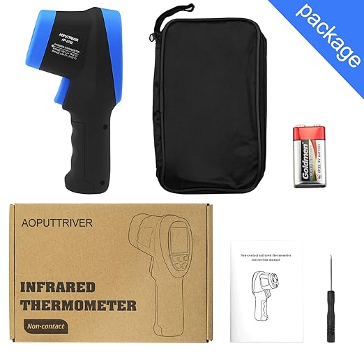 High Temp Infrared Thermometer -58℉~2732℉ Industrial Pyrometer 30:1 Digital IR Temperature Gauge,Non-Contact High Temperature Gun for Kiln,Forging,Engine,Industry and Home Repair.