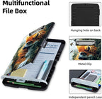Clipboard with Storage Box & Pen Holder,Heavy Duty Clip Boards 8.5x11 for Nursing,High Capacity,School & Office Supplies,Lemur Waterfall
