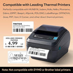 3" x 2" Direct Thermal Labels, Strong Adhesive Barcode & Return Address Stickers Compatible with Zebra, Rollo, Munbyn & Most Desktop Thermal Printers (12 Rolls / 8,400 Labels), TRSTGIX