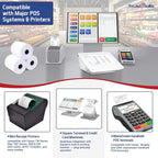 (150 Rolls) Premium 2 1/4 x 85 Thermal Paper Rolls - BPA Free Credit Card Receipt Paper for POS, ATM & Restaurant Printers