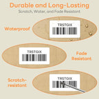 2.25" x 1.25" Direct Thermal Labels, Strong Adhesive Barcode & Address Stickers Compatible with Zebra, Rollo, Munbyn & Most Desktop Thermal Printers (12 Rolls / 12000 Labels), TRSTGIX