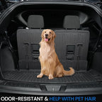 Cargo Mat Backrest Mats for 2016-2025 2026 Dodge Durango 6/7 Seats Car Mat Accessories, All Weather TPE Cargo Liner Trunk Mat SXT GT RT SRT 392 Hellcat(Cargo Mat+3rd Row Backrest Mats)