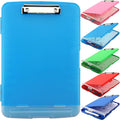 SFLHHDM Clipboards with Pen Holder, Legal Size Nursing Clipboard with Storage, Plastic Clip Board for Writing, Lightweight Cute Clipboard Storage with Low Profile Clip for Work, Office