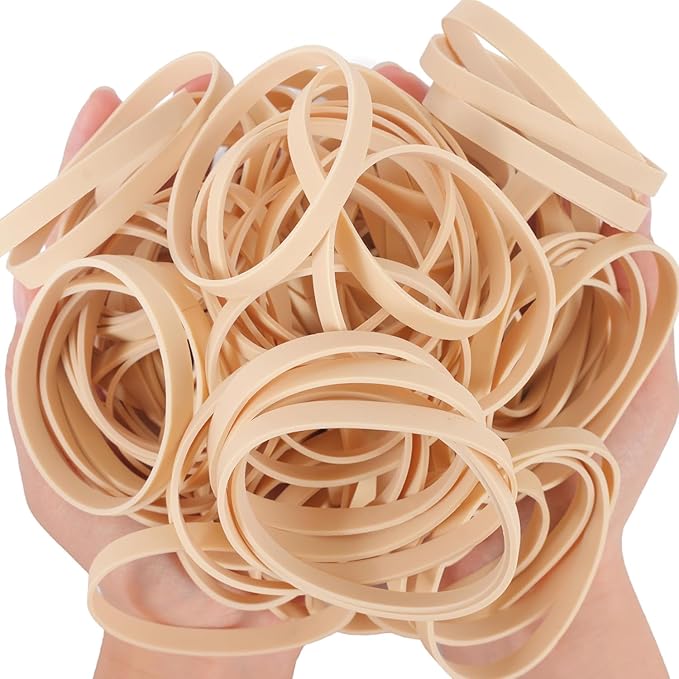 3-1/2" x 1/4'' - Size #64 - Rubber Band Depot - Everyday Rubber Bands, Business Bands - Approximately 320 Per Bag - 1 Pound Bag