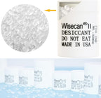 1 Gram 4000 Pack Silica Gel Canister, Desiccant Canister, Silica Gel Capsules, Desiccant Capsules, Moisture Absorbers for Food Storage, Food Safe Dehumidifiers Wisecan