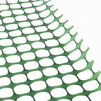 Houseables Fencing, Temporary Fence, Snow Fence, 4x100' Feet, 10.55 lb/roll, Green Plastic Fencing, Deer Netting, Plastic Mesh Roll, Safety Netting, Construction, Yard, Garden, Chicken, Dogs, Backyard