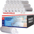 HEALQU Premium Gauze Rolls - 2' x 4.1 Yards - 24 Rolls, Individually Wrapped Conforming Stretch Gauze Bandage - Super Soft Woven Stretch Bandages for Primary Wound Dressing Support