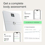 WITHINGS Body Comp WLAN Smart Scales with Full Body Analysis Including Fat Content, Muscle Mass, Bone Density, Visceral Fat, Digital Personal Scales/Body Fat Scales with Bluetooth