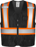 KAYGO Safety Vest with Pockets - High Visibility Reflective Vest ANSI Class 2 Construction Vest