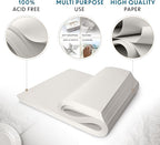 Packing Paper Sheets for Moving - 640 Sheets, Blank Newsprint Paper Sheets for Wrapping, Shipping, Arts & Crafts - Bulk Protective for Box Filler, Cushioning & Protecting Fragile Items - 12x17
