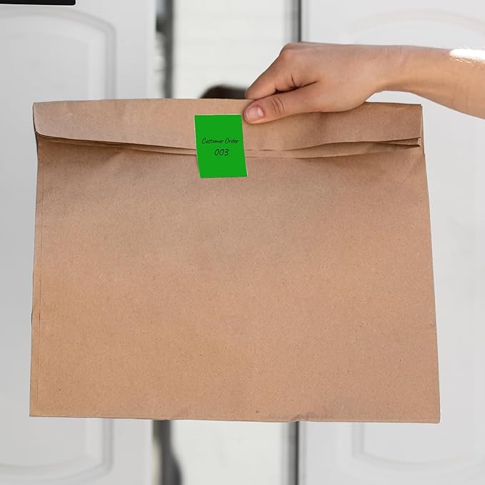 Green Rectangle Stickers 3 x 2 Inch Color Coding Labels Vinyl Roll Self-Adhesive Waterproof Removable 500 PCS