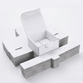 Small Shipping Boxes 3.5x3.3x1.6 Inches, 25-Pack White Corrugated Cardboard Gift Boxes for Mailing, Packaging & Storage