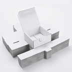 Small Shipping Boxes 3.5x3.3x1.6 Inches, 25-Pack White Corrugated Cardboard Gift Boxes for Mailing, Packaging & Storage