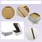 9x9x3 Inches White Shipping Boxes Set of 25，Cardboard Boxes Recyclable Corrugated Boxes Mailers for Small Business, Transporting, Packaging Storage Boxes and Craft Gifts Giving Products Box