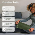 Large Ice Packs for Injuries Reusable - Soft Gel Hot and Cold Packs for Injuries, Hip, Shoulder, Back Pain Relief - 11.5" x 14.5" - Green