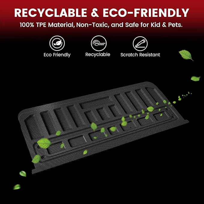 LASFIT Truck Tailgate Mat 2015-2022 for Chevrolet Chevy Colorado & GMC Canyon, All Weather TPE Tailgate Protector Liner for Chevy Colorado/GMC Canyon Tailgate Accessories (Not Fit Drop-in Liners)