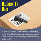 L LIKED 3" x 2" Direct Thermal Labels, Permanent Adhesive Barcode Shipping Stickers & Compatible with Rollo, Zebra and Other Desktop Printers (12 Rolls, 8400 Labels)