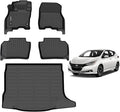 AIPOIL® Floor Mats & Cargo Liner Set for 2018-2025 Nissan Leaf All Weather Protection TPE Anti-Slip Automotive Full Set Custom Car Mats Accessories - Black
