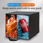 Bodaon Insulated Pizza Delivery Bag, 16" x 16" x 14" Pizza Warmer Bags for Carry Hot, Commercial Delivery Bag, Food Warmers for Parties, Pizza Pack Insulation, Pizza Carrier, Black, 1-Pack