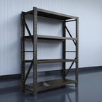 torage Shelves,Garage Shelving Heavy Duty Metal Adjustable Garage Shelves, Shelving Units Industrial Shelving for Warehouse(Black, W47.2*D19.7*H79)