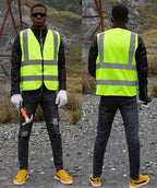 zojo High Visibility Reflective Vests,Adjustable Size,Lightweight Mesh Fabric, Wholesale Safety Vest for Outdoor Works