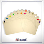 Kenco Color Coding Circle Dot Sticker Labels on a roll (RED, 1 INCH 1000 Stickers)