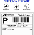 ESSENTIAL Fanfold 4" X 6" Direct Thermal Shipping Labels with Perforations, 5000 Labels, Permanent Adhesive - Compatible with Rollo & Zebra Printer