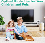 Dog and Cat Cord Protector 10ft - 1.2inch, Flexible Cable Sleeve for Easy Cord Management, Protects Cables from Pets Chewing, Ideal for USB, Power, Audio and Video Cords - Black