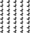 40 Pack Metal Clips 0.87 Inch Small Bull Binder Paper Clips for Picture Photo Crafts Food Bags Home Office Supplies(Black)