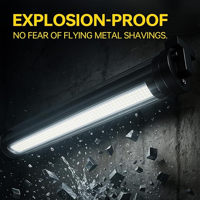 IP67 30W Explosion Proof Lights LED Machine Light Work Tube Industrial Lighting for CNC Machine 110V to 220V (30w)