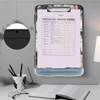 Clipboard with Storage,Storage Clipboard with Pen Holder,Heavy Duty Plastic Storage Clipboard with Low Profile Clip, Clipboard Folder, Teacher Must Haves, Office Supplies,Many Cute Cats