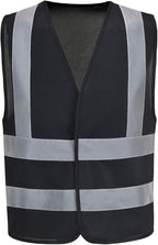 AYKRM 12 colour High visibility viz vest hi vis viz reflective work construction safety vest (XS-8XL)