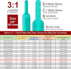 Chanzon 3:1 Ratio - 80ft Roll - Heat Shrink Tubing 3/4" (19.1mm) - Marine Grade Waterproof Adhesive Lined - (25M Total Length) Green Polyolefin Sleeving Wrap Shrinking 3 to 1 Ratio 1pcs