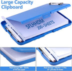 SFLHHDM Storage Clipboard with Pen Holder, High Capacity Clipboards for Classroom, Clip Boards 8.5x11 with Storage, Low-Profile Clip, Lightweight Plastic Clipboard for Kids, Lawers, Office Workers