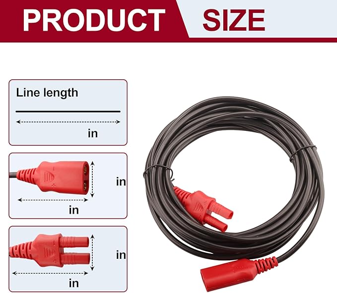 PPTK0027 20FT Extension Cable Fits for Power Probe 3Ez/3/3S Power Circuit Probe Extension Cable