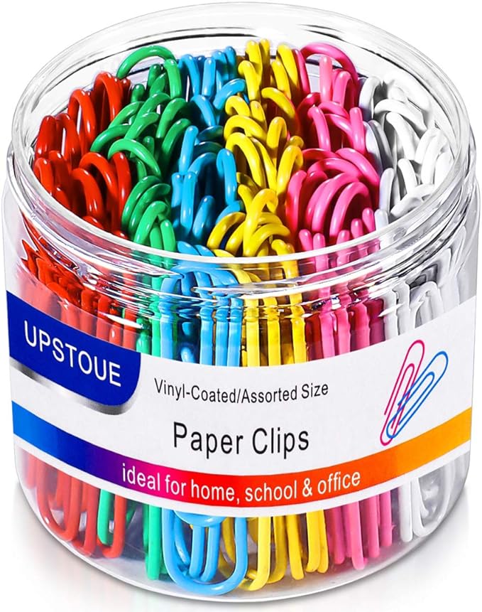 Paper Clips?100PCS Paper Clips Large 2 Inch (50mm), Durable & Rust Resistant Colored Paper Clips Ideal for Office School and Personal Document Organization