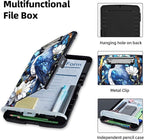 Clipboard with Storage Box & Pen Holder,Heavy Duty Clip Boards 8.5x11 for Nursing,High Capacity,School & Office Supplies,Bluebird Blossom