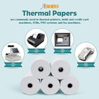 3 1/8" x 230' (10 Rolls) Thermal Receipt Paper, 80mm BPA Free Point of Sale Cash Register Paper for POS System - AUEAR