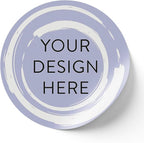 100 Custom Vinyl Stickers - Upload Your own Image, Text, Design, Logo - Personalized Logo Labels for Handmade, Packaging, Bottle, Jars, Candle, Brand Stickers (Lavender Swirls, 4x4)
